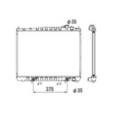 Radiator racire Nissan Pathfinder (R50), 08.2000-12.2004, Motorizare 3, 3 V6 110/125kw; 3, 5 V6 162kw Benzina, tip climatizare cu/fara AC, cutie M/A,, SRLine