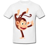 Cumpara ieftin Tricou &quot; Maimuta intr-o mana &quot;