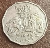 C50 - Moneda foarte veche - Swaziland - 50 centi - 1993, Africa