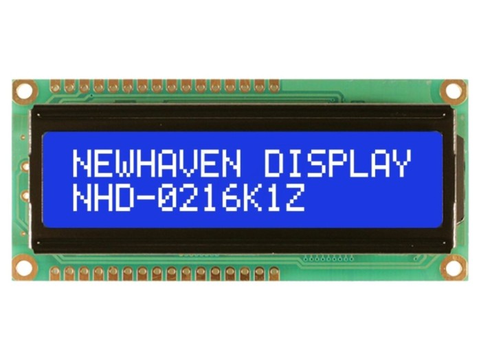 Afișaj alfanumeric LCD cu LED albastru