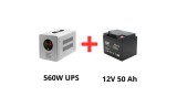 Qltec Alimentare ne&icirc;ntreruptibilă pentru pompe de circulație 560W + acumulator 50Ah