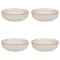 Set farfurii 4 piese, ceramica, bej, diametru 20 cm, stil Nordic