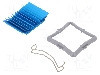 Radiator extrudat, aluminiu, 32.5mm x 32.5mm, albastru, Advanced Thermal Solutions - ATS-50325B-C1-R0