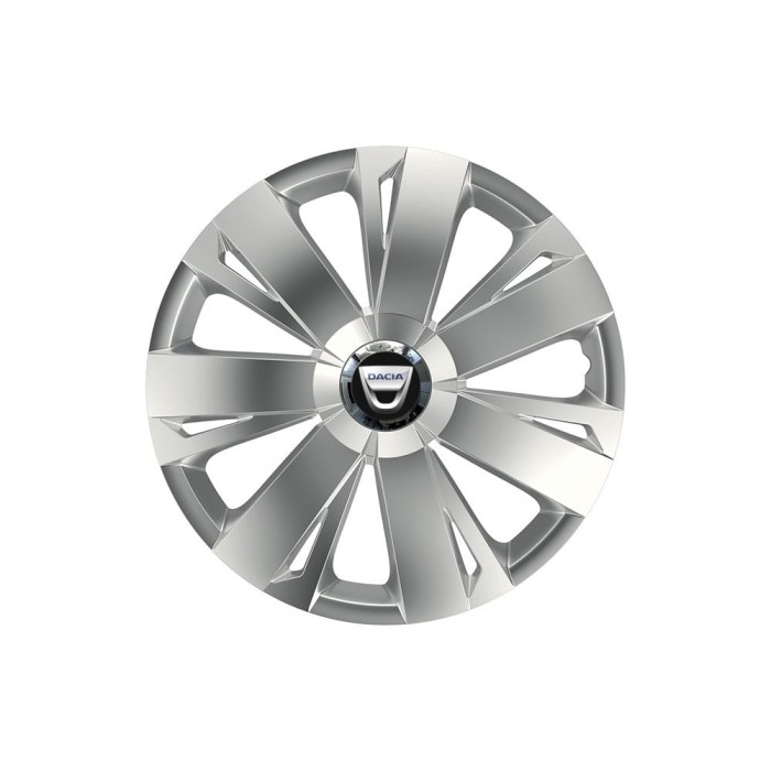 Set 4 capace roti Cu Inel Cromat Energy R15 pentru gama auto Dacia