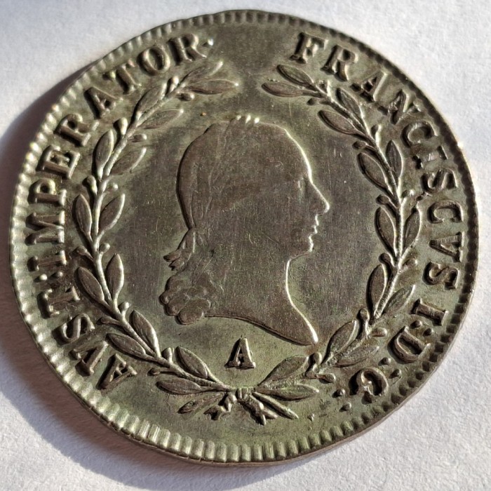 Austria 20 kreuzer 1815 A / Viena argint Francisc l