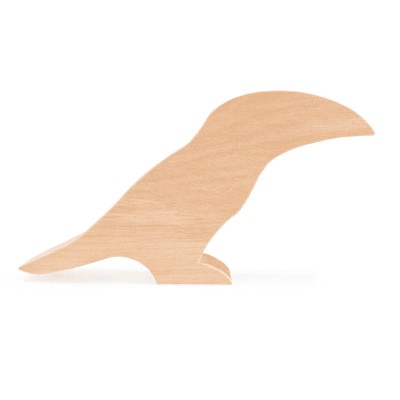 Lemn din tei pentru modelat Tucan BeaverCraft Bird Toucan, 190 mm foto
