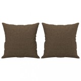 Cumpara ieftin Perne decorative, 2 buc., maro, 40x40 cm, material textil