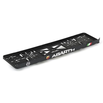 Set suport placute numar inmatriculare auto 3D (fata + spate) Abarth foto