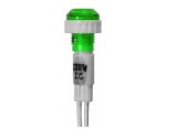 Indicator cu bec, 220V, 35x14mm, verde - 167141