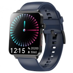 Smartwatch iSEN KS03 PRO Albastru, 1.96 Touchscreen Color, Monitorizare Glucoza, HRV, ECG, Functii Sanatate, Bluetooth Call, Compatibil iOS Android