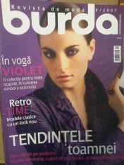 Revista Burda nr. 9/2007 in lb. romana cu tipare foto