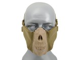 Masca Half Face Skull CS Tan