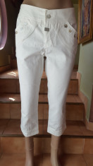 SUPERBI PANTALONI CAPRI ANNA BIAGINI ORIGINALI MARIME 44 MADE IN ITALY foto