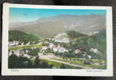 Carte postala, Sinaia vedere generala,1907 foto