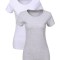 Set 2 tricouri cu maneca scurta pentru femei LiKing, alb+gri, M - OUTLET
