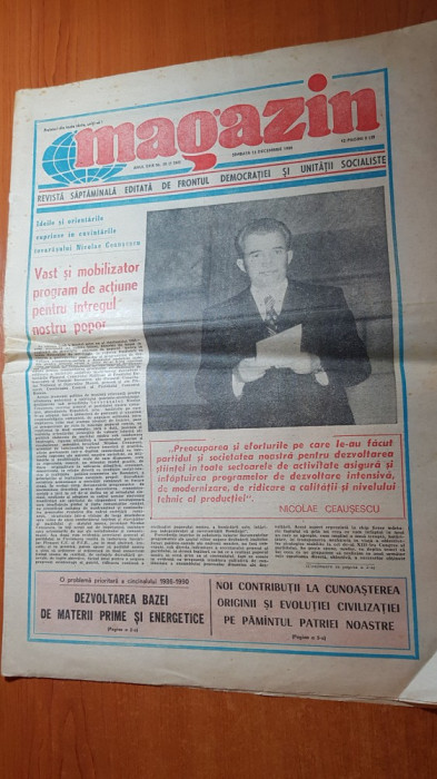 ziarul magazin 13 decembrie 1986-cuvantarea lui ceausescu