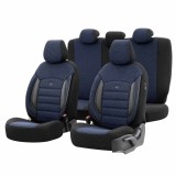 Set huse scaune auto Otom Sport Plus 104 Blue NZ universale, cu cusatura Airbag certificata, pentru majoritatea modelelor auto