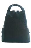 Rucsac Dama Piele Naturala DONNA + Portofel Cadou, Elegant, Compartimente Multiple, Buzunar Antifurt, 2 Culori