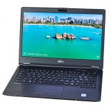 Laptop Refurbished, FUJITSU LIFEBOOK U748, Procesor I5 7200U, Memorie RAM 8 GB, SSD 256 GB NVME, Windows 10 Pro, Webcam, US/UK, Backlight, Ecran 14.0