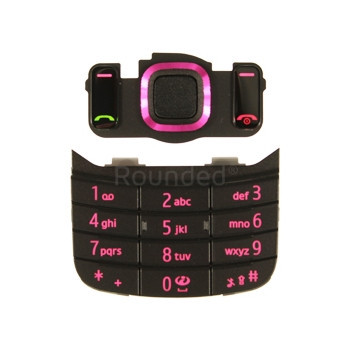 Set tastatură Nokia 6600 Slide Magneta Latină Negru-Roz