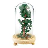 Cumpara ieftin Pomisor cu pietre aventurin, Copac Feng-Shui, Verde, 18 cm, 1817H-4