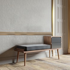 Taburet Rino, Nuc, 120x40x45 cm foto