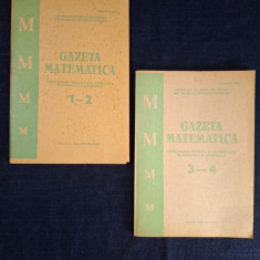 Carte - Gazeta Matematica, anul V, nr. 1-2 , 3-4 anul 1984 Serie incompleta