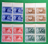TIMBRE ROM&Acirc;NIA MNH LP555/1963 Camp.mond.&icirc;mpotriva foametei-Bloc de 4 timbre