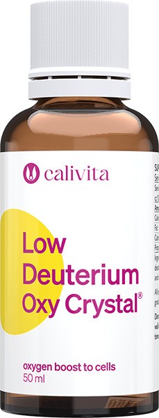 Supliment pentru Oxigenare Celulara si Imunitate, Low Deuterium Oxy Crystal (50 ml) - Calivita