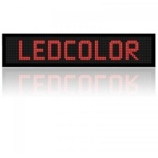 Reclama LED programabila 64 X 16cm afisaj rosu sau alb, de interior foto
