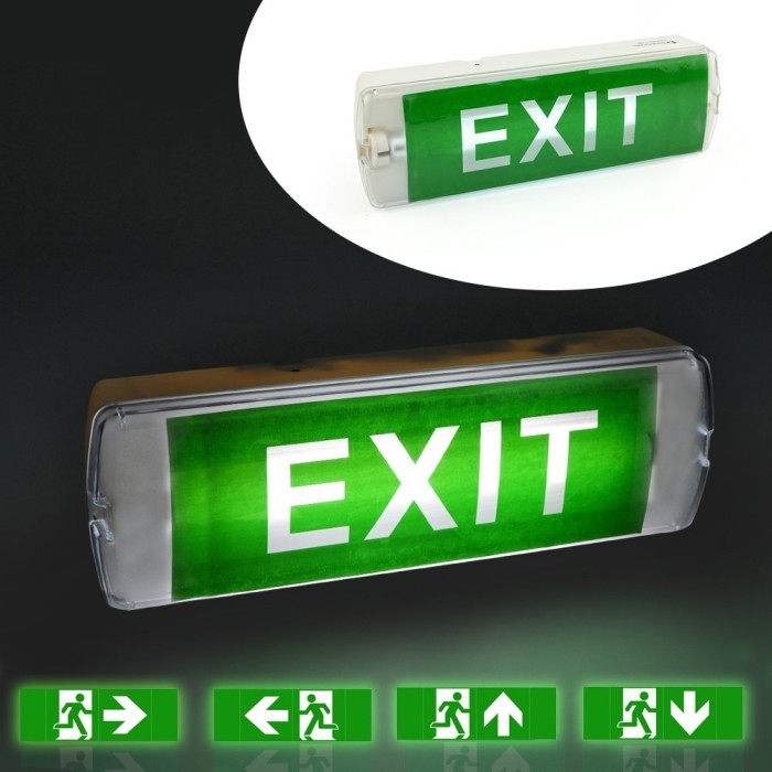 Lampa EXIT LED 13W, nepermanenta, 1300 lm, acumulator 1800mAh, IP65 - Exit - Jos