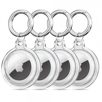 Husa Techsuit CT15 pentru Apple AirTag, Transparenta foto