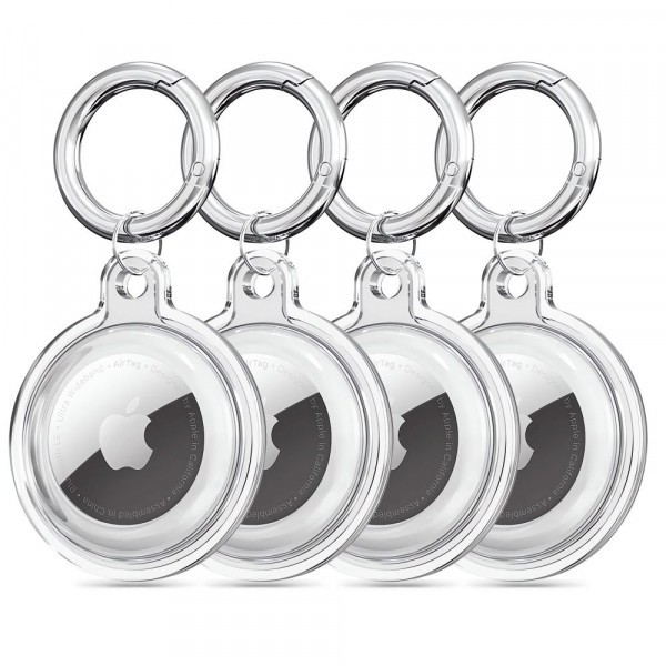 Husa Techsuit CT15 pentru Apple AirTag, Transparenta