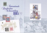 Germania 1999 - Expoziția Internațională de Timbre &bdquo;IBRA &#039;99&rdquo; - N&uuml;rnberg, Pliant Omagial cu 2 Colite, 2 Poze