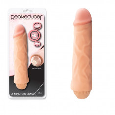 Vibrator Realistic Real Seducer, Natural, 19 cm