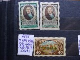 1955-Rusia-2 seturi-MNH+MLH, Nestampilat