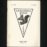Cumpara ieftin FESTIVAL ȘAHIST - ȘAH A. S. BALNEARA BUZIAȘ 1987 FANION VEVERIȚĂ - O.J.T. TIMIȘ