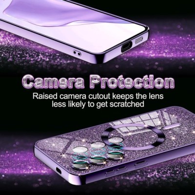Husa pentru Samsung Galaxy S23 Ultra - Techsuit Luxury Glitter MagSafe - Deep Green foto