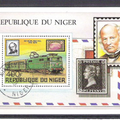 Niger 1979 Rowland Hill, perf. sheet, used O.031