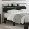VidaXL Tăblie de depozitare Stejar negru 140 cm Lemn compozit