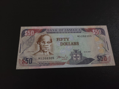 Bancnota 50 Dolari Jamaica foto