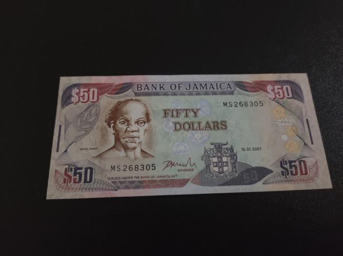 Bancnota 50 Dolari Jamaica