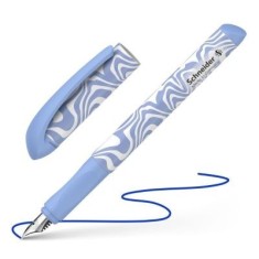 Stilou Schneider Voice STI184 / 160016 / 306642, varf M, alimentare rezerve, corp plastic zebra alb / lila