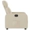 Fotoliu rabatabil electric, crem, material textil - 10