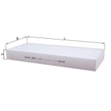 Filtru aer habitaclu MAN L2000, M 2000 L Motor, , , 10.145, 10.145 LC, 10.145 LK, 10.145 LLC, 10.145 LLS, 10.150 FOC, 10.153, 10.153 F, 10.153 FA,