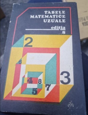 E. Rogai - Tabele Matematica Uzuale (editia a 8-a) foto