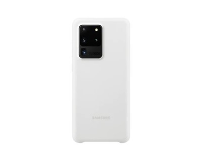 HUSA Smartphone Samsung, pt Galaxy S20 Ultra, tip back cover (protectie spate), silicon, ultrasubtire, alb, &amp;quot;EF-PG988TWEGEU&amp;quot; foto
