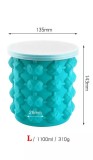 Forma de silicon XL pentru facut gheata si frapiera 2in1, 135-143 mm, Oem