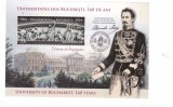 ROMANIA 2024 UNIVERSITATEA DIN BUCURESTI 160 ANI - Colita dantelata LP.2476a MNH**, Istorie, Nestampilat