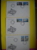 HOPCT PLIC FDC NR 1489 STATIUNI BALNEO CLIMATERICE 1982 -SET 3 FDC-ROMANIA